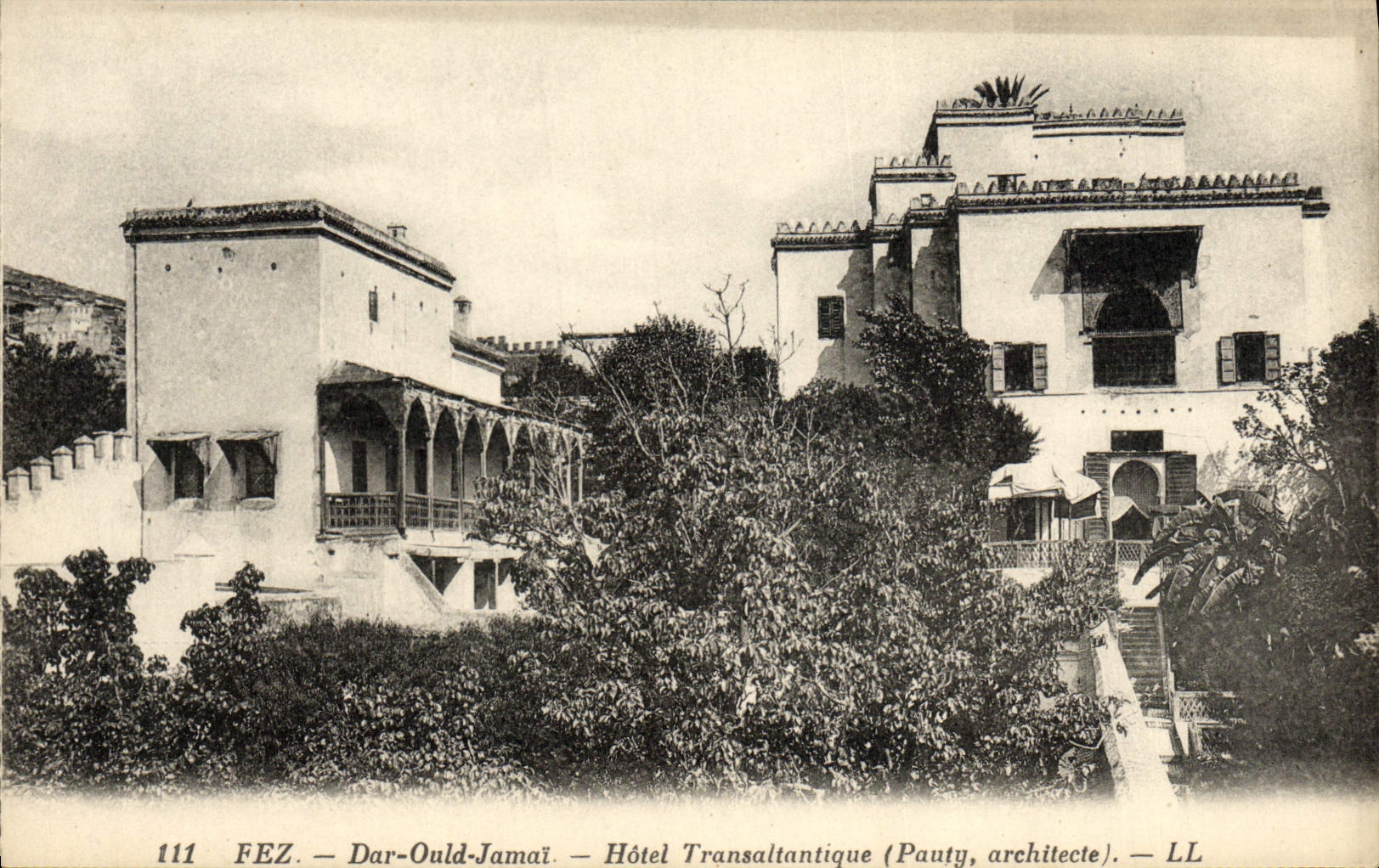 CPA Fez Dar Ould Jamal Hotel Transaltantique 