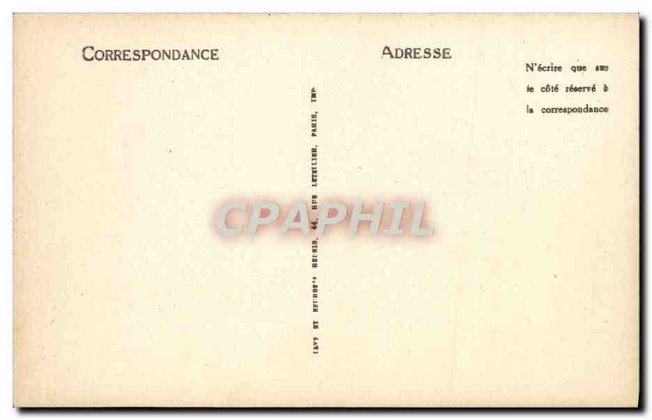 CPA Fez Dar Ould Jamal Hotel Transaltantique  — Rückseite
