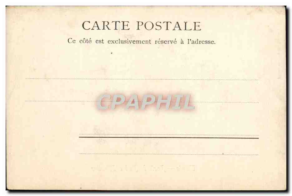 CPA Tunis Porte de Bab le Khadra — Verso