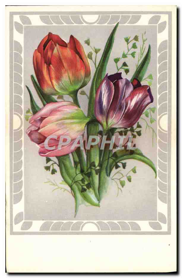 CPA Fantaisie Fleurs
