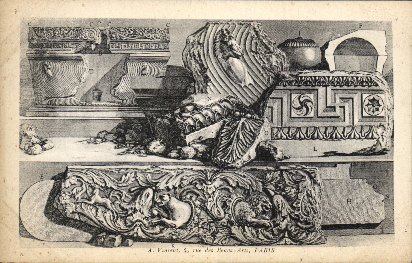 CPA Fantaisie Decor antique