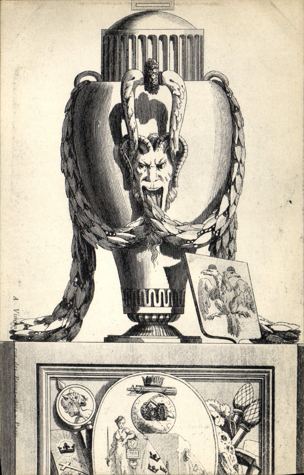 CPA Fantaisie Decor antique