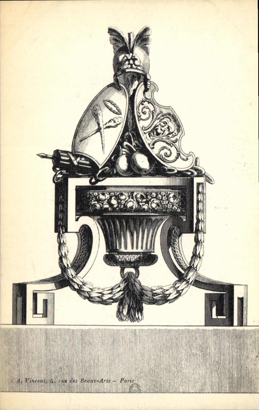CPA Fantaisie Decor antique