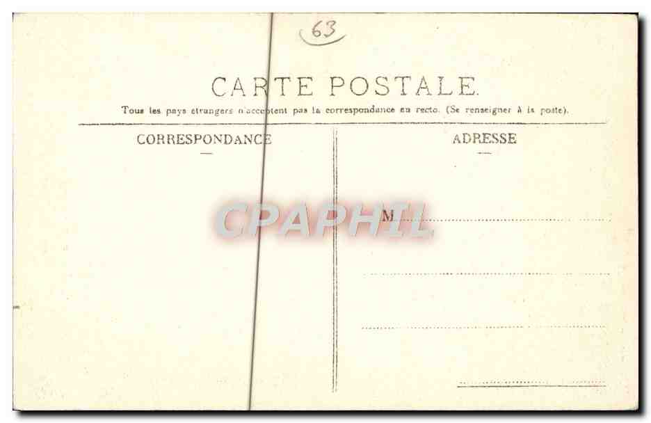 Clermont-Ferrand (P.-de-D.) — La Cathédrale et la Rue des Gras — L'Hirondelle de Paris, n°483 — Rückseite
