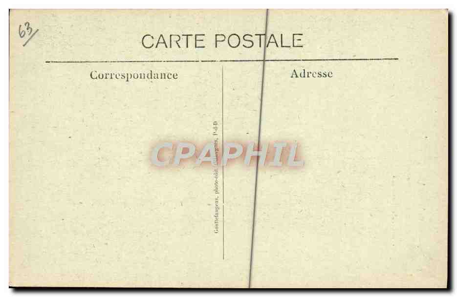 CPA Riom La Tour de L'Horloge Beffroi du 15eme — Rückseite