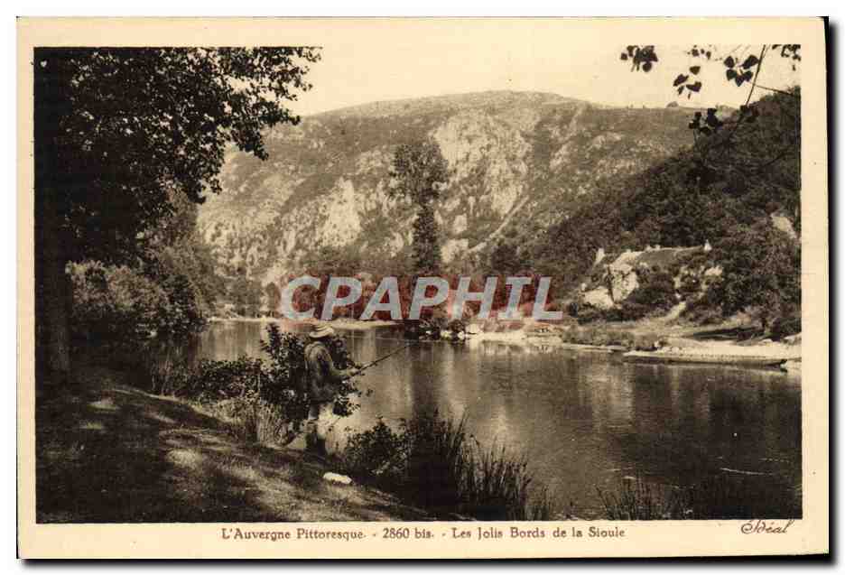 Les Jolis Bords de la Sioule — L'Auvergne Pittoresque — Éditeur Idéal, n° 2860 bis