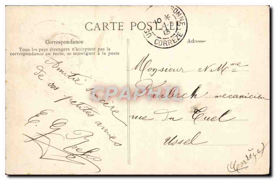 L'Auvergne pittoresque — Moutons au pâturage — Éditeur B.D. n°497 — Reverso