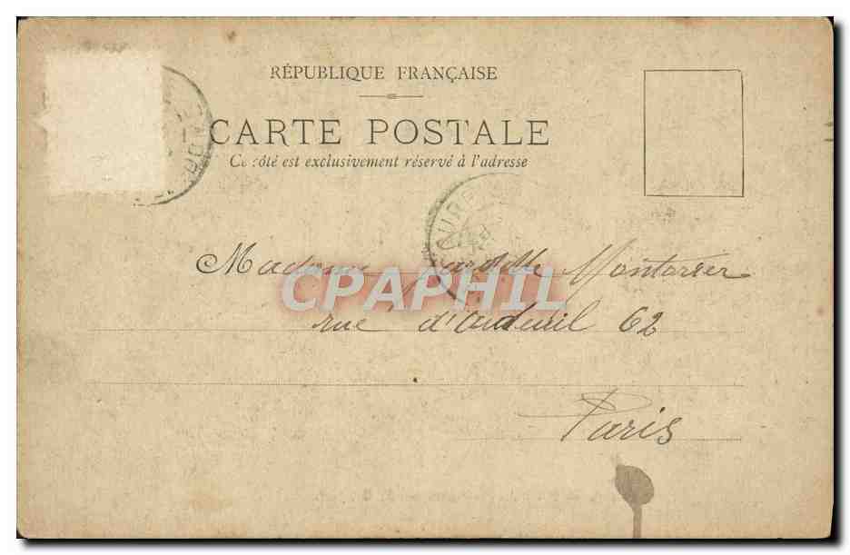 CPA Noce Auvergnate Folklore — Verso