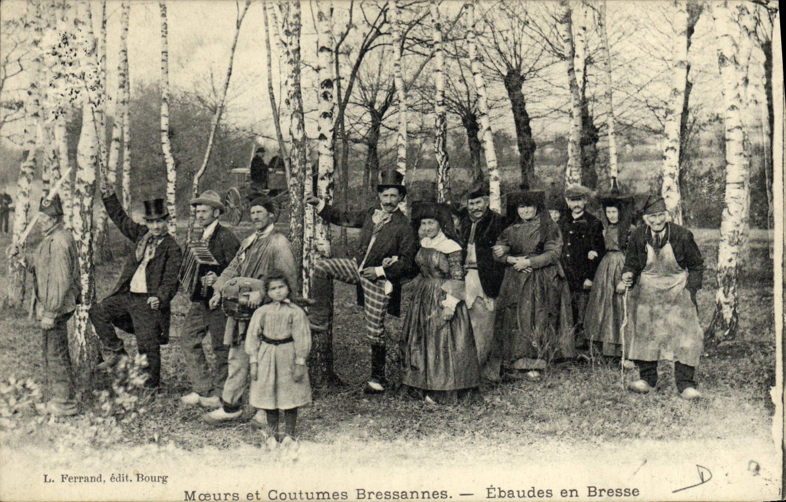 Mœurs et Coutumes Bressannes — Ébaudes en Bresse — L. Ferrand, édit. Bourg