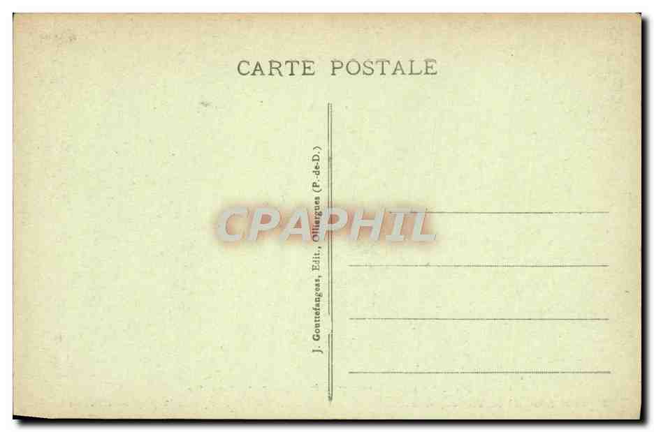CPA L'Auvergne Thiers Gorges De La Durolle Dans Le Fond De La Vallee Anciennes papeteries  — Rückseite