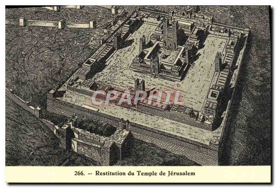 CPA Restitution Du Temple De Jerusalem