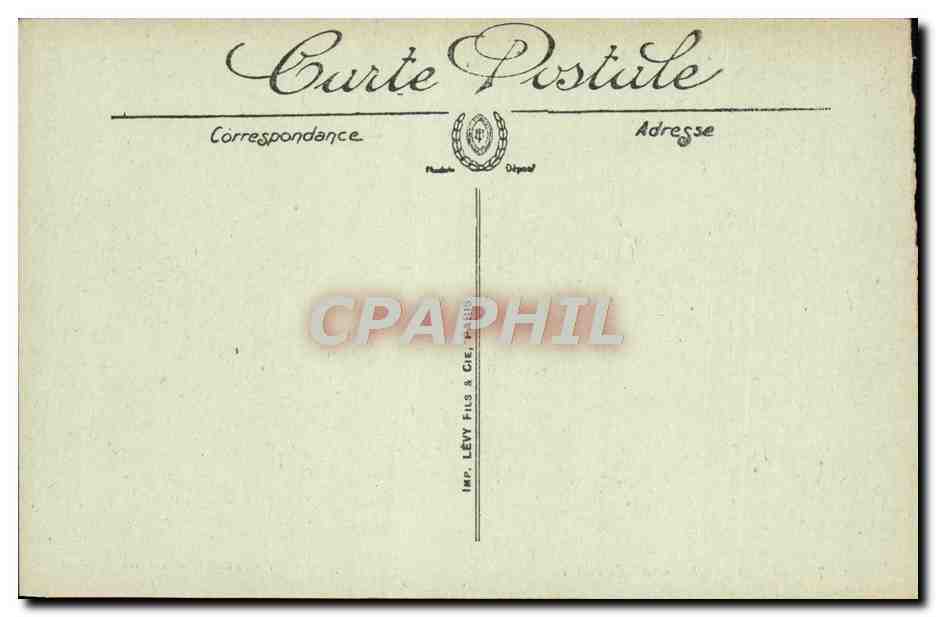 CPA Tunis Kouba Du Belvedere — Verso