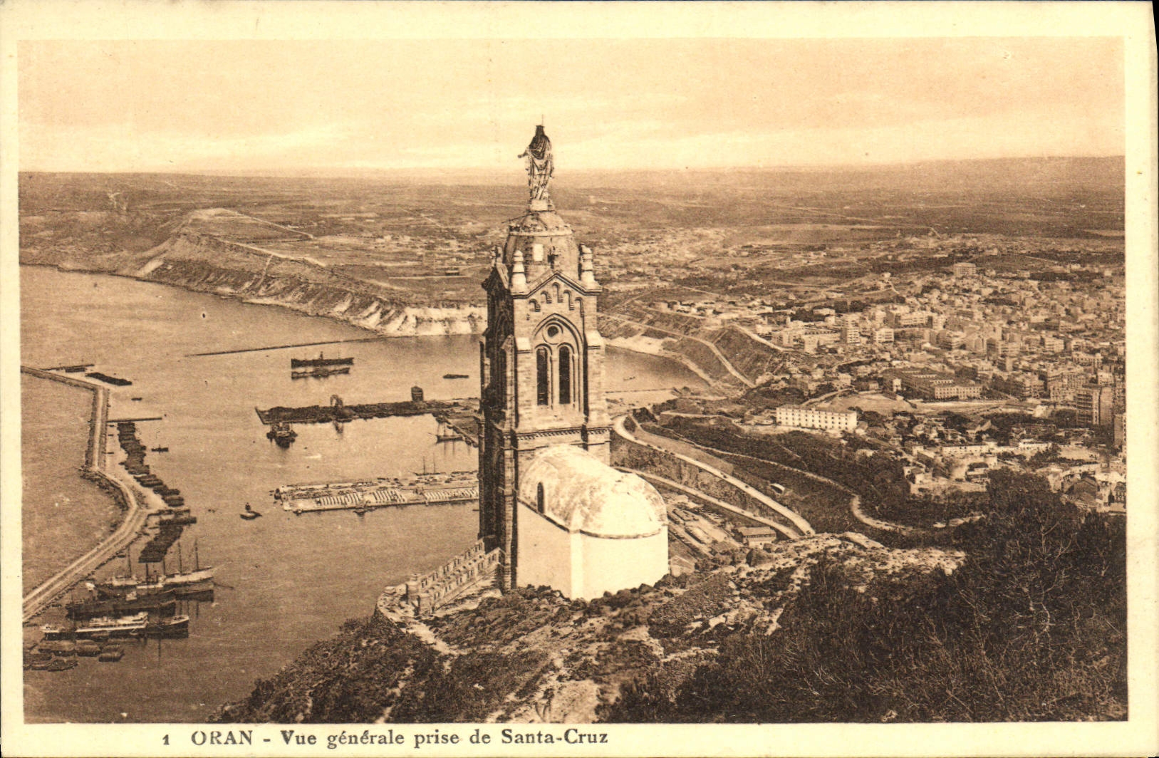 CPA Oran Vue Generale Prise De Santa Cruz
