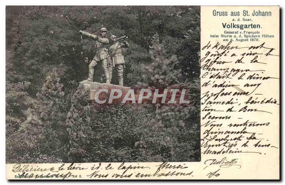 CPA Gruss Aus St Johann Volksgarten