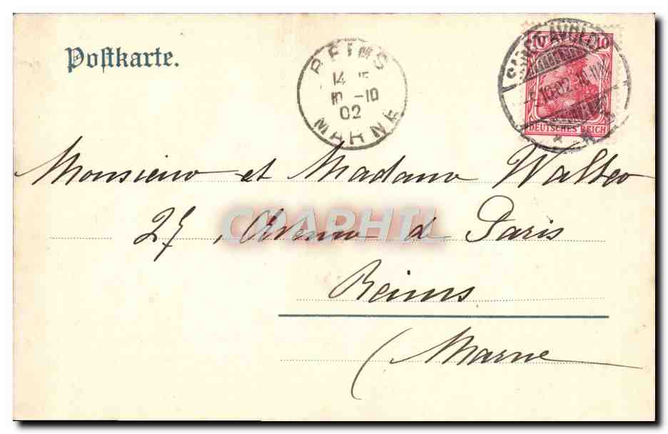 CPA Gruss Aus St Johann Volksgarten — Rückseite