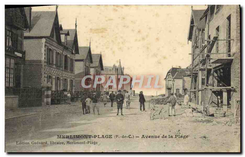 CPA Merlimont Plage Avenue De La Plage