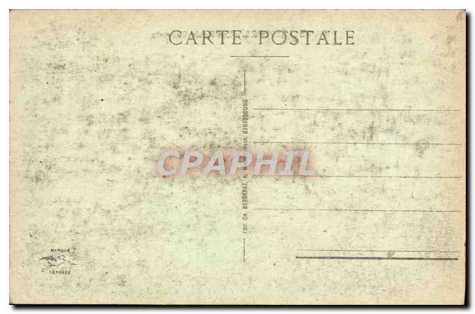 CPA Strasbourg Les Ponts Couverts — Rückseite