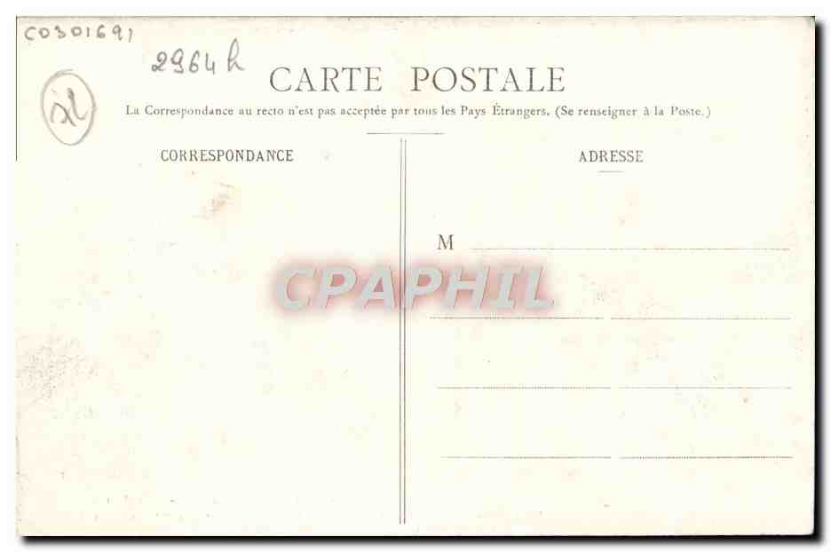 CPA Foret Et Grand Etang De Sille Le Guillaume Enfant — Rückseite