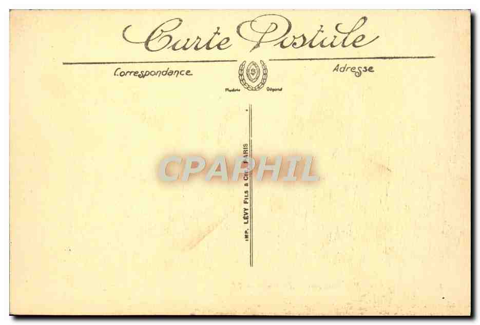 CPA Bizerte Baie Ponty L'Amiraute Zeppelin Dirigeable — Verso