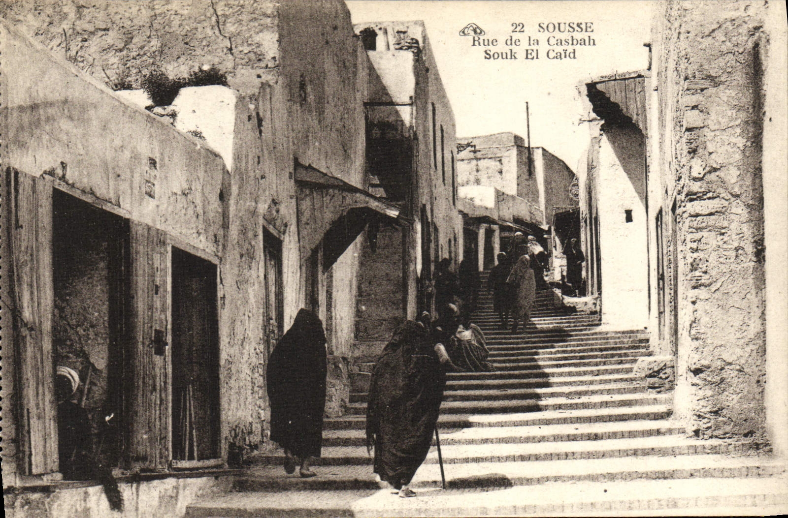 CPA Sousse Rue De La Casbah Souk El Caid