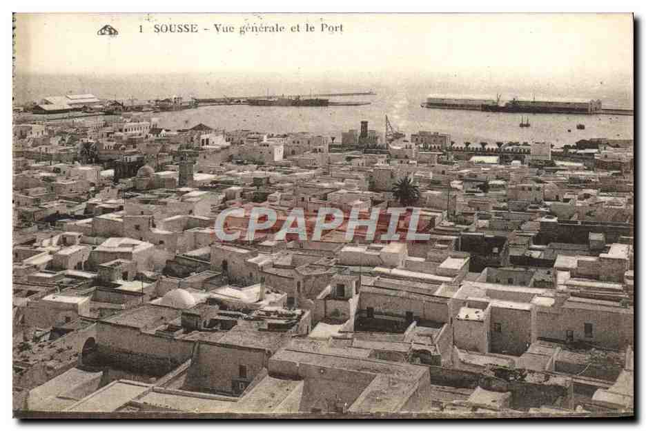 CPA Sousse Vue Generale Et Le Port