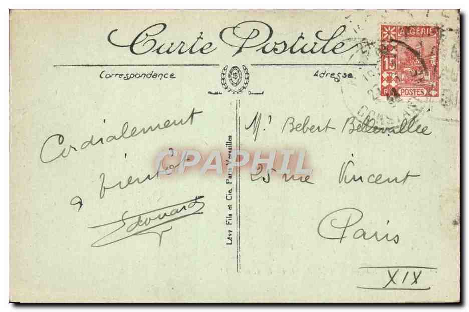 Touggourt — Relais von Bordj-El-Baady — L.I. — CPAPHIL — Rückseite