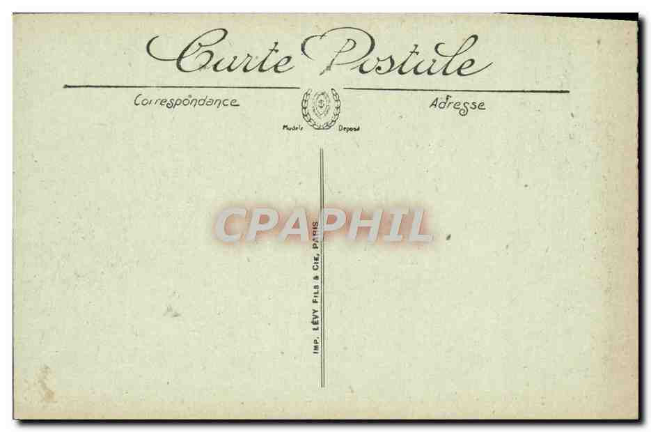 CPA Tunis Avenue Jules Ferry La Depeche — Verso