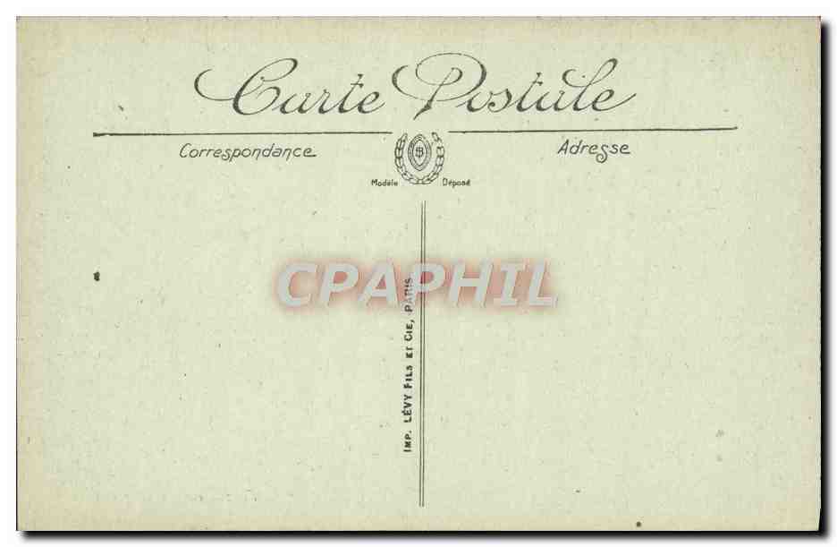 CPA Tunis Avenue De France Tramway — Verso