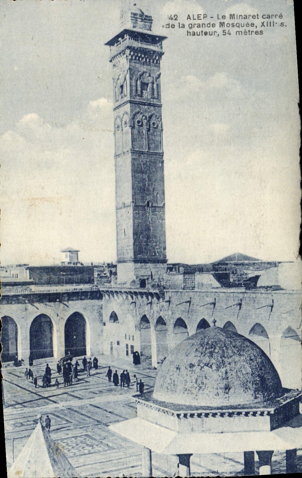 CPA Alep Le Minaret Carre De La Grande Mosquee