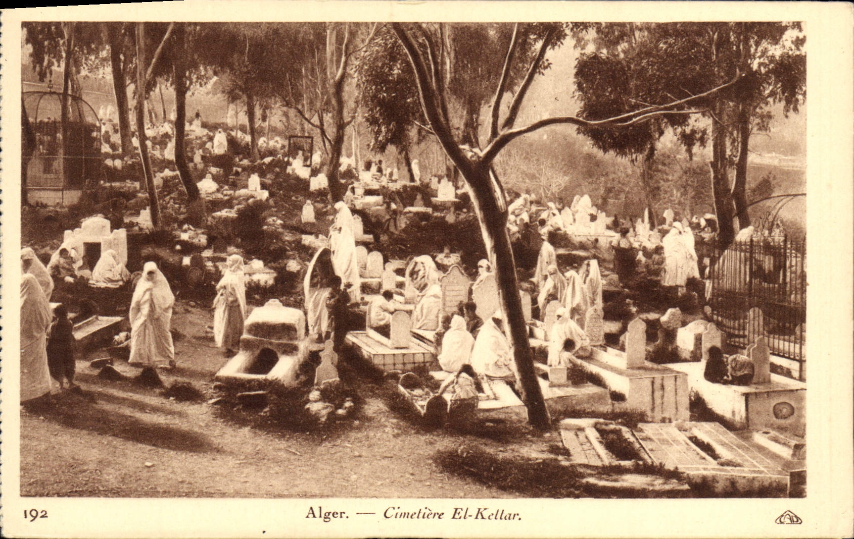 CPA Alger Cimeliere El Kettar Femmes
