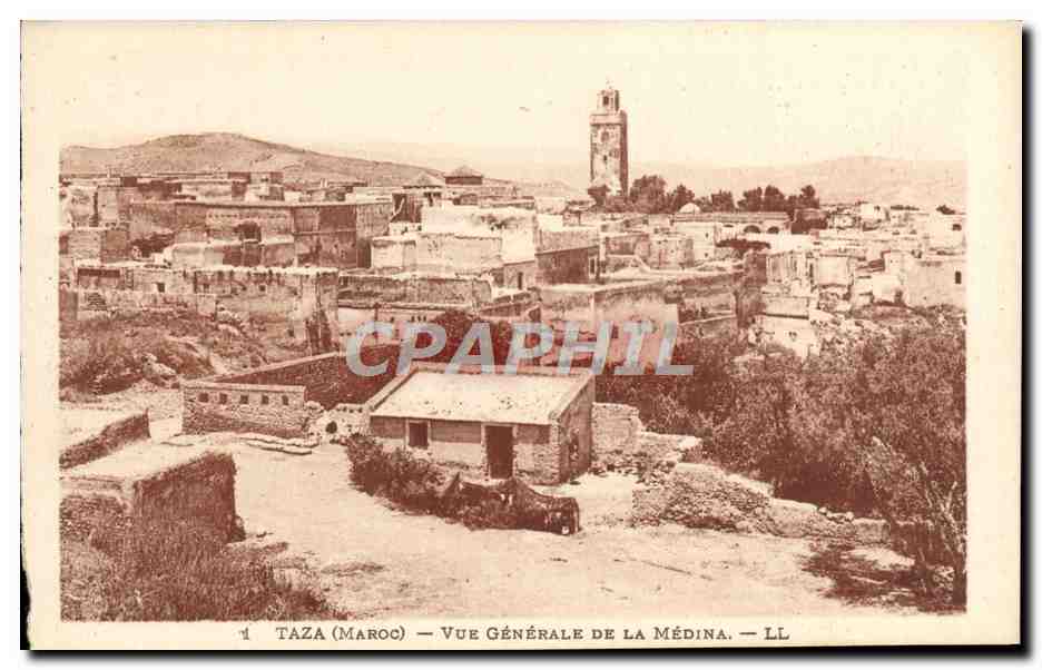 CPA Taza Vue Generale De La Medina