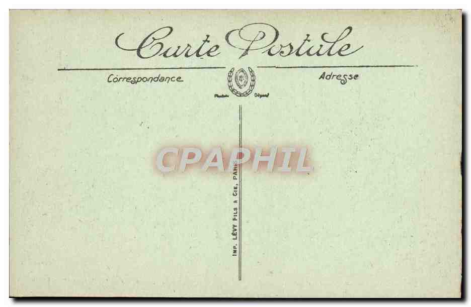 CPA Tunis Avenue De Paris Tramway — Verso