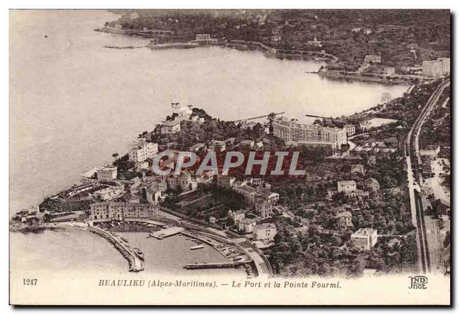 CPA Beaulieu Le Port Et La Pointe Fourmi