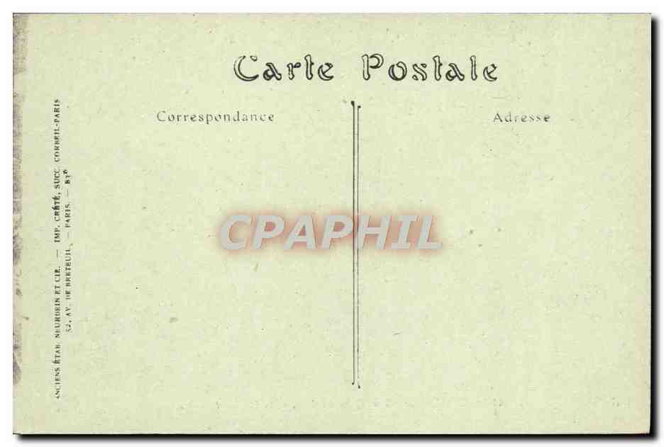 CPA Beaulieu Le Port Et La Pointe Fourmi — Verso