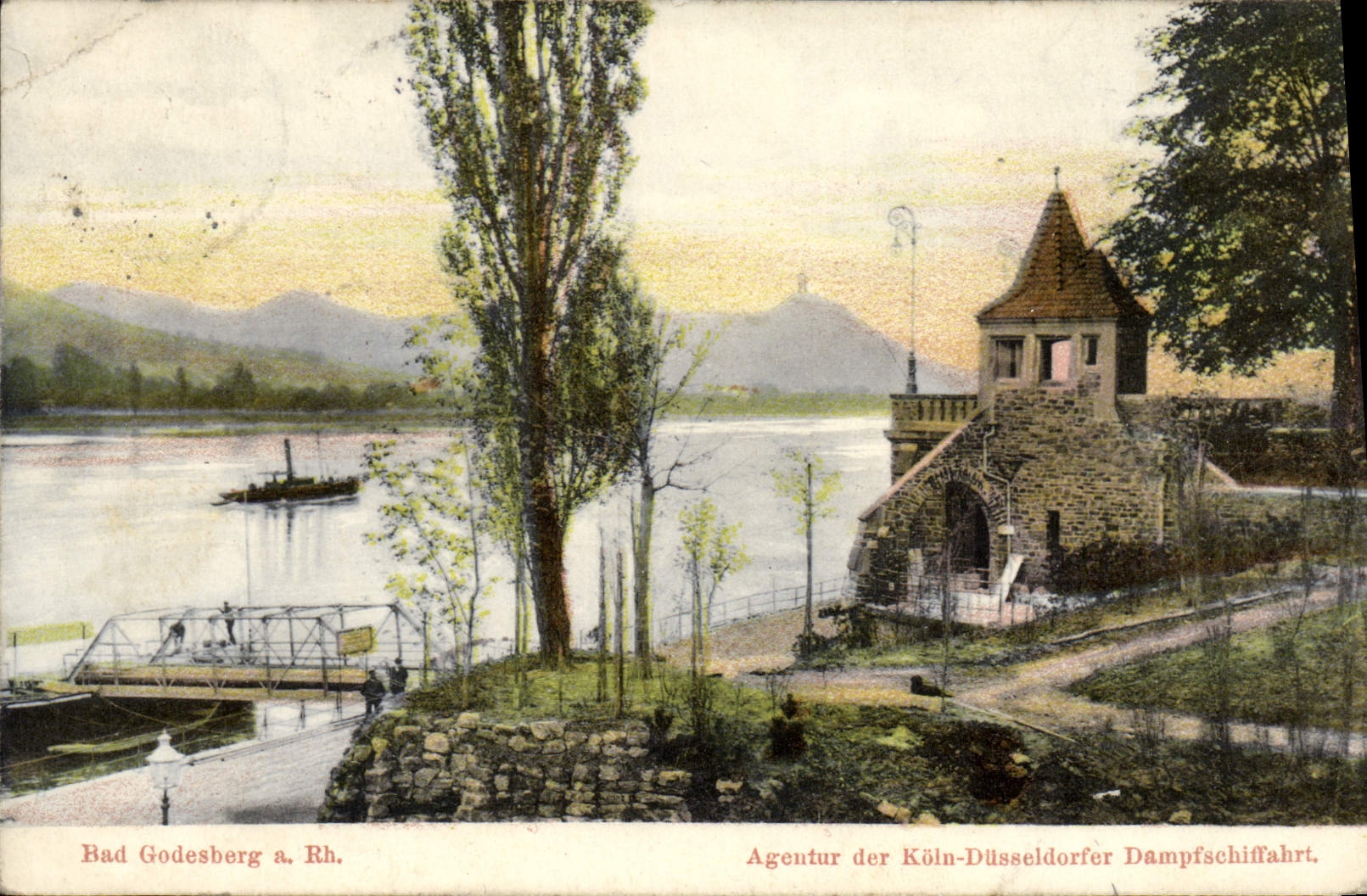 CPA Bad Godesberg Ageutur Der Koln Dusseldorfer Dampfschiffahrt