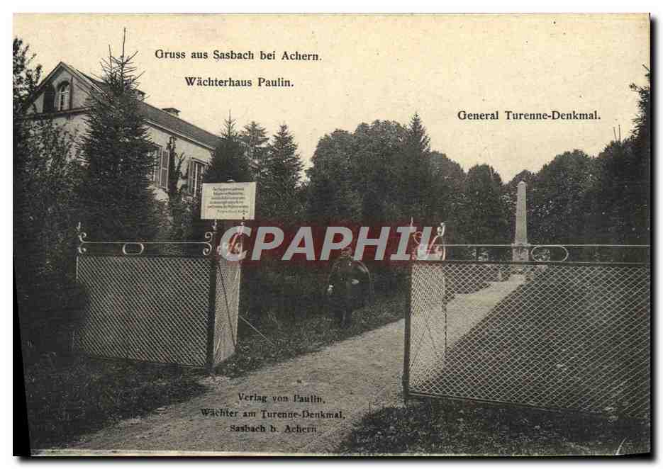 CPA Gruss Aus Asabach Bei Achern Wachterhaus Paulin Militaria