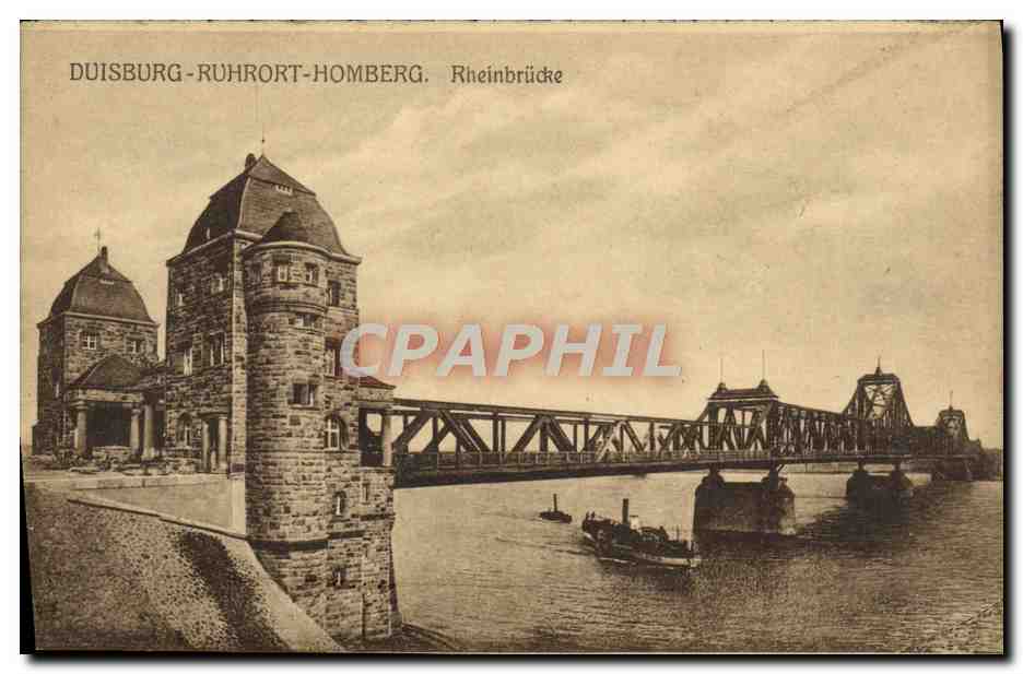 CPA Duisburg Ruhrort Homberg Rheinbrucke