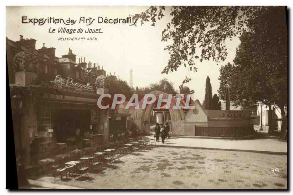 CPA Exposition Des Arts Decoratifs Paris Le Village Du Jouet