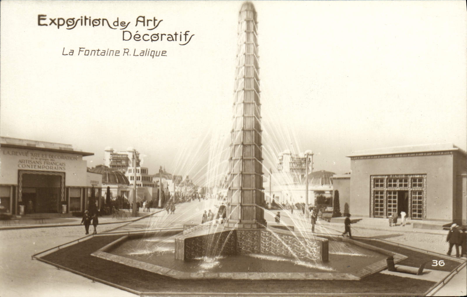 Exposition des Arts Décoratifs — La Fontaine R. Lalique — La Revue Art et Décoration