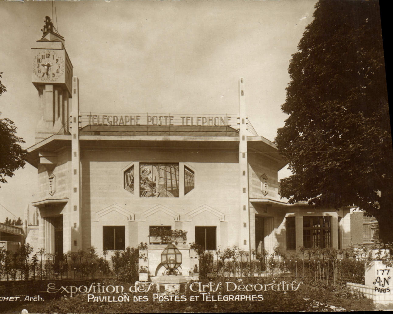 CPA Exposition Des Arts Decoratifs Pavillon Des Postes Et Telegraphes