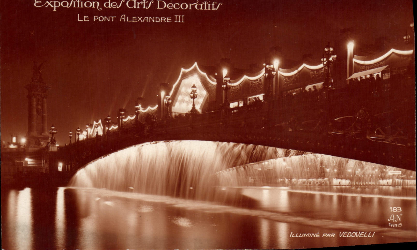 CPA Exposition Des Arts Decoratifs Le Pont Alexandre III