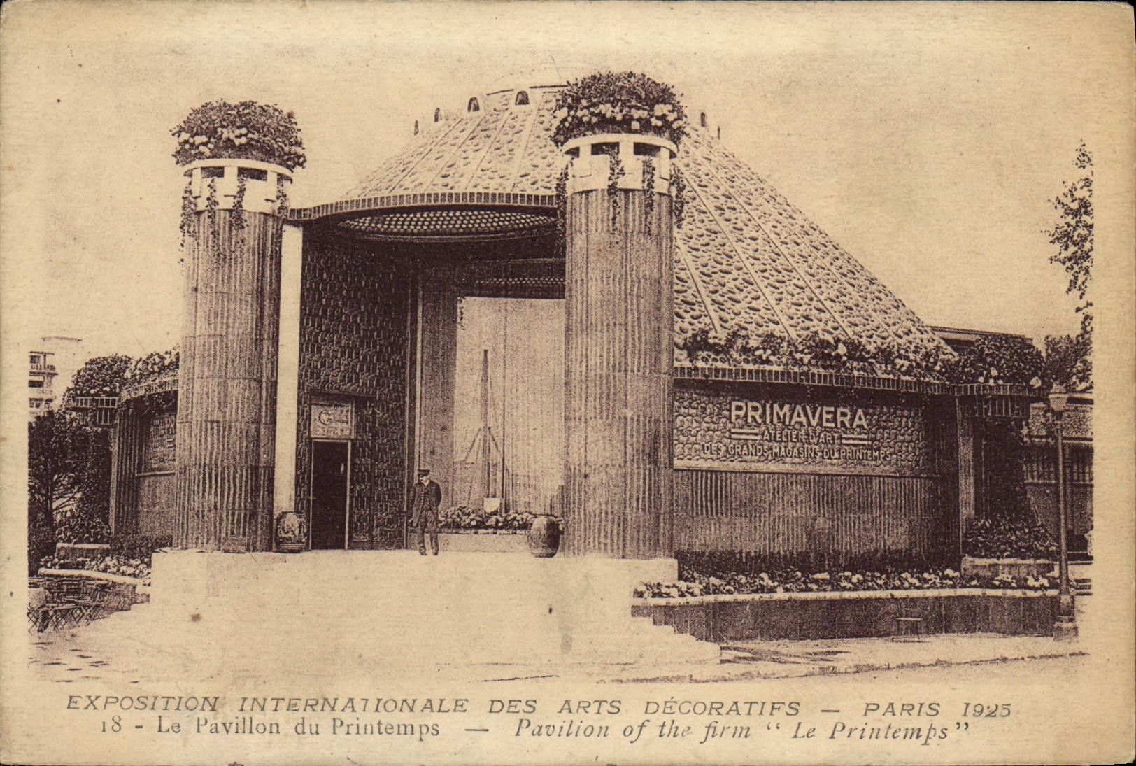 CPA Exposition Internationale Des Arts Decoratifs Paris Le Pavillon Du Printemps