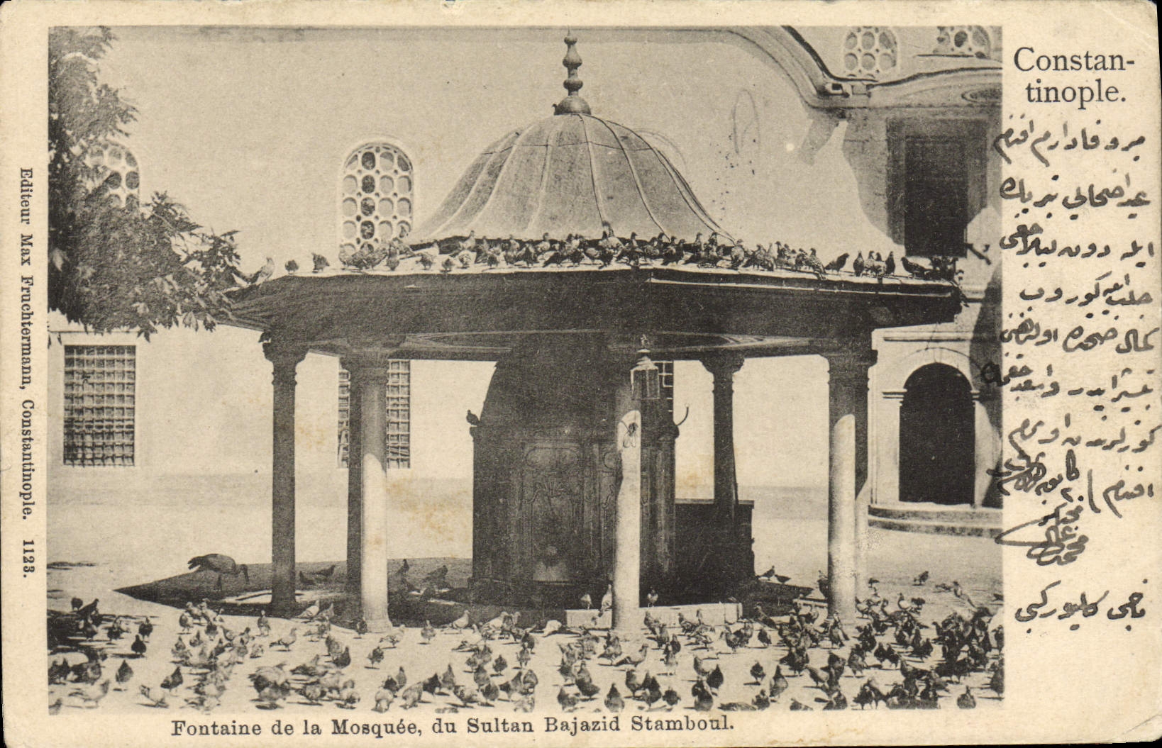 CPA Constantinople Fontaine De La Mosquee Du Sultan Bajazid Stamboul