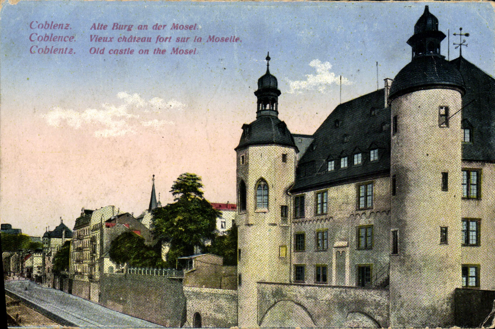 CPA Coblenz Alte Burg An Der Mosel