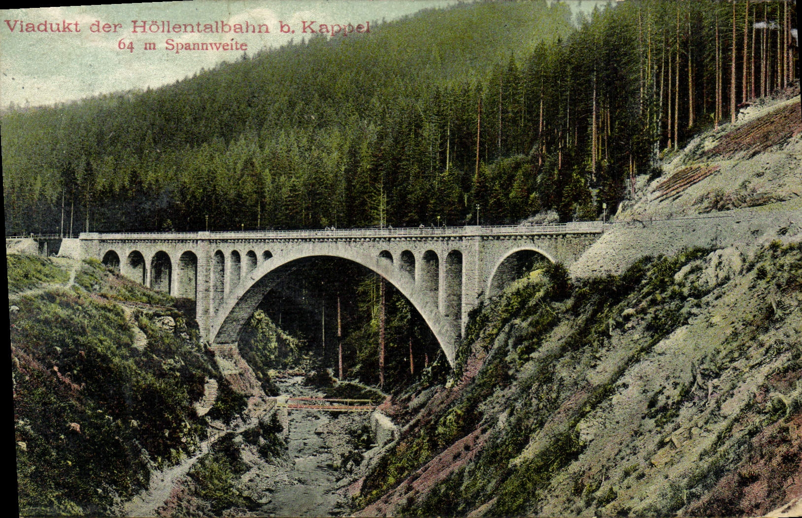 CPA Viadukt Der Hollentalbahn B Kappel 
