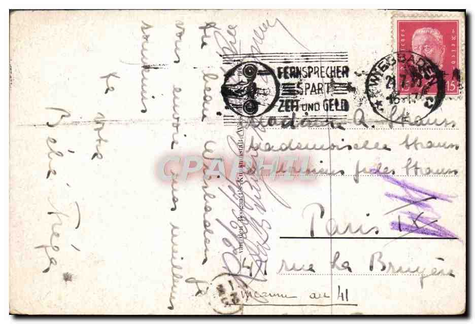 Wiesbaden - Griechische Kapelle — éditeur non identifié, n° de série non visible — Verso