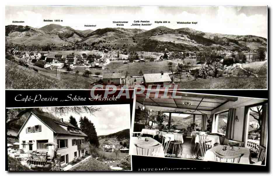 CPA Cafe Pension Schone Aussicht Untermunstertal 