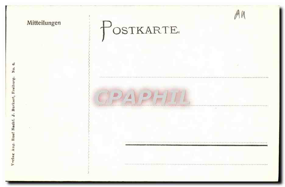 CPA Freiburg I B Munster Teil Dr Sudseite Enfants — Rückseite