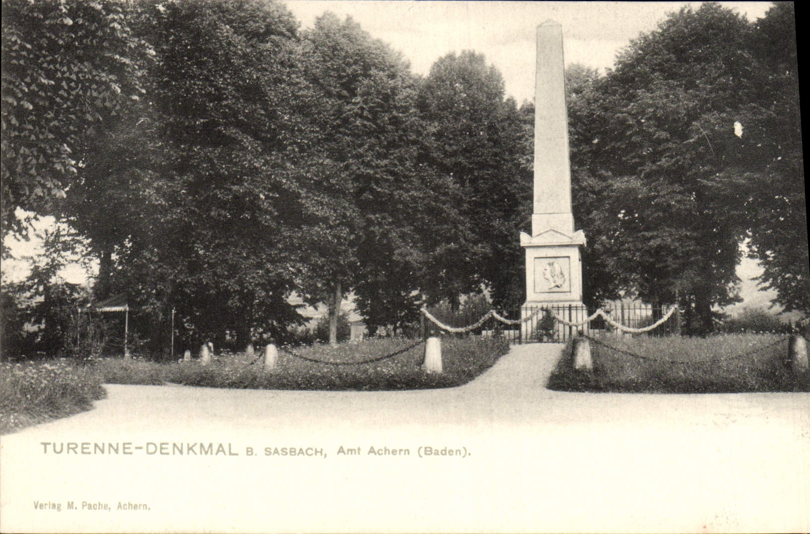 CPA Turenne Denkmal Sasbach amt Achern