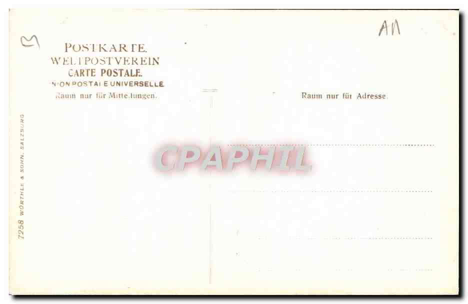 CPA Munchen Inneres Der Frauenkirche — Rückseite